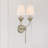 Dassel 2 Light Matte White Sconce-109234073