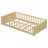 Jedu Kids Twin Floor Platform Bed with Headboard Shelf-337178575