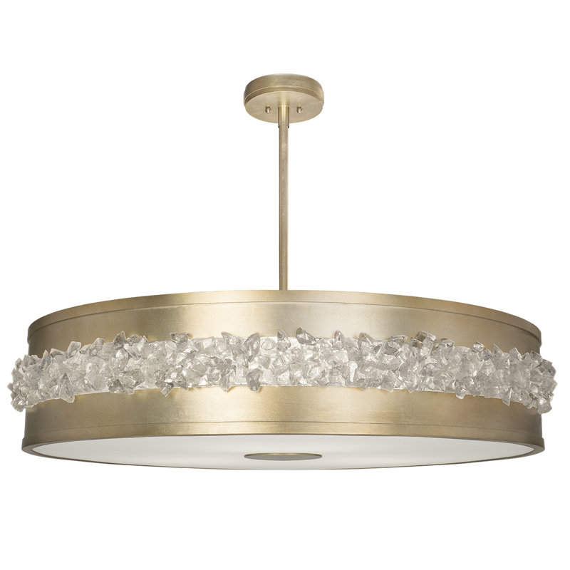 Arctic Halo 3 - Light Chandelier, Champagne Gold, 9" H x 32" W x 32" D