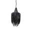 Small Leather Fringe Chandelier w/ Crown-96124021