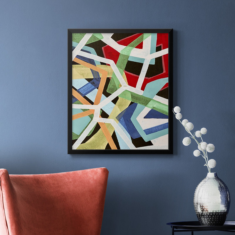 «Magnetic Color I», toile encadrée de qualité supérieure - prête à être accrochée, Noir, H 24 po x l 20 po