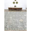 Tapis gris en laine rétro unique 9 pi 3 po x 12 pi 9 po Vintage