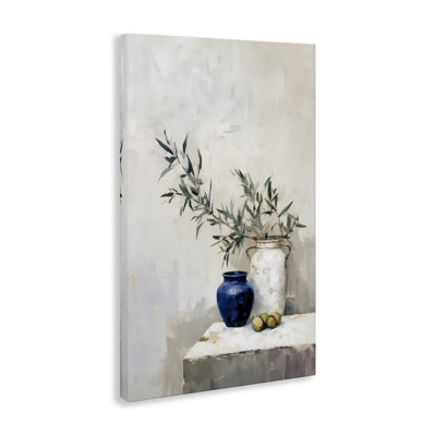 "Olives & Pottery Still Life", art mural sur toile par Sissi et Seb
