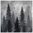 Gray Pine Tree Forest Blankets-124116170-135855732