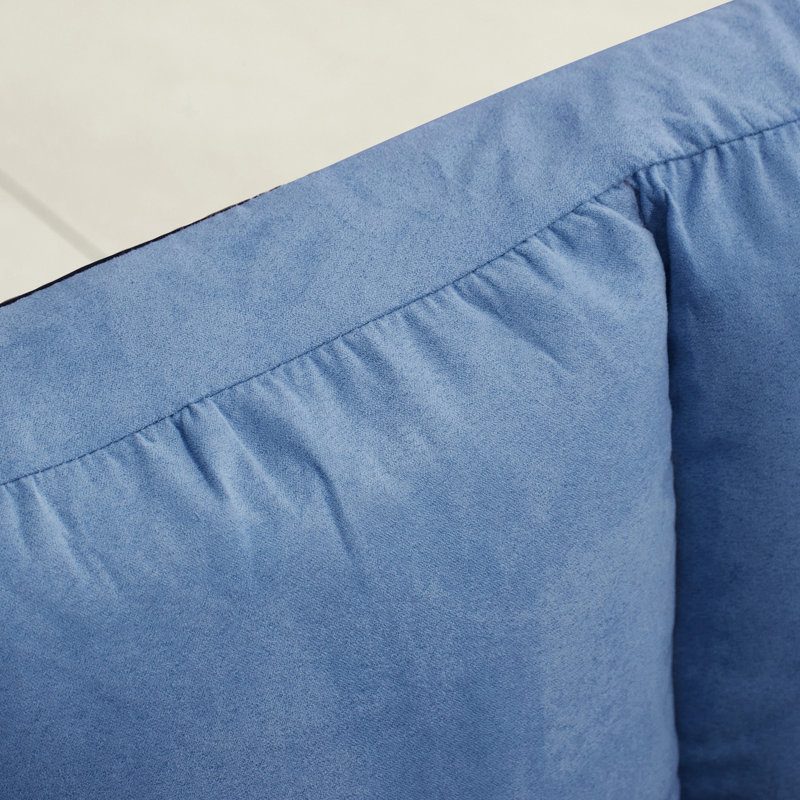 Fauteuil convertible, H 23,5 po x l 40,3 po x P 28,8 po, Polyester bleu