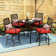 Alyne Square 4 - Person 32'' Long Bar Height Dining Set with Cushions