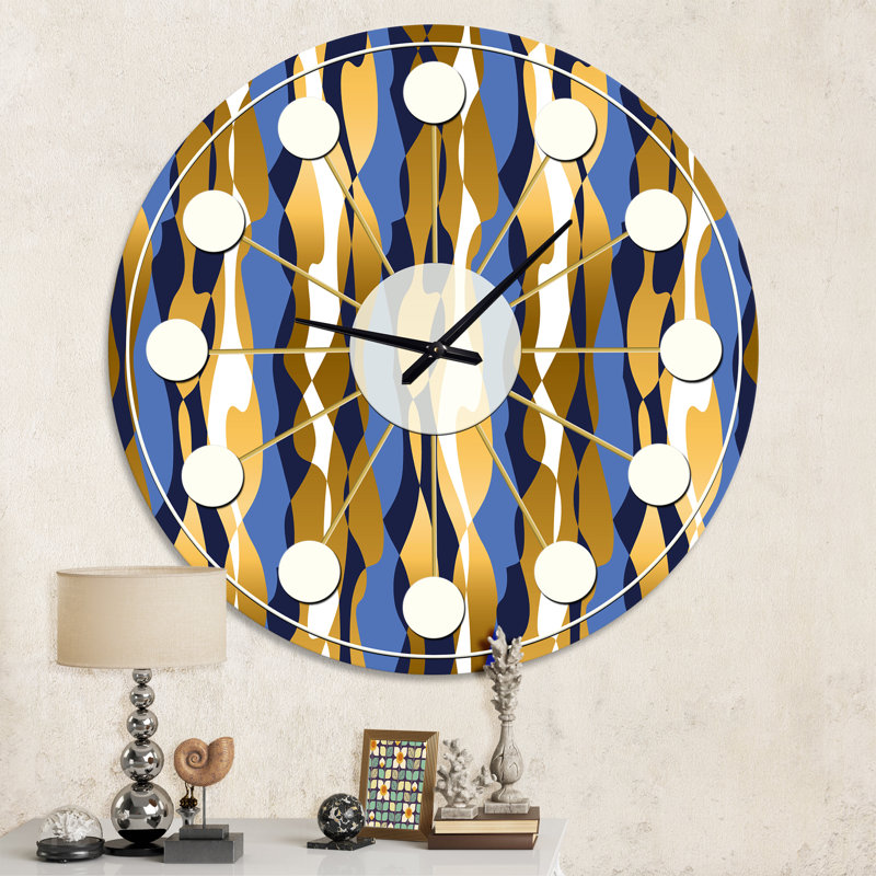 Horloge murale rétro Mid-Century, Moyenne