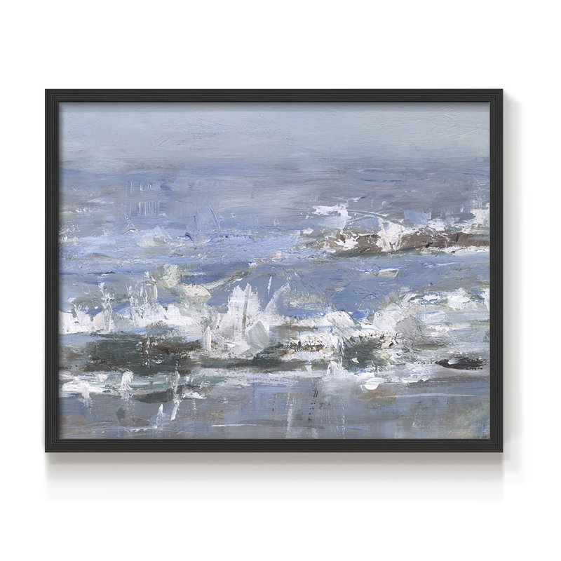 Overcast Tides II -Framed Print - Restickable, H 8 po x l 10 po, Noir, noir, noir, noir