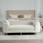 Banc rembourré avec accoudoirs et 2 coussins-326142003