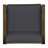Club Chair, Dark Grey - Wood And Stylish Chair In Shade For Outdoor Enjoyment-113590798