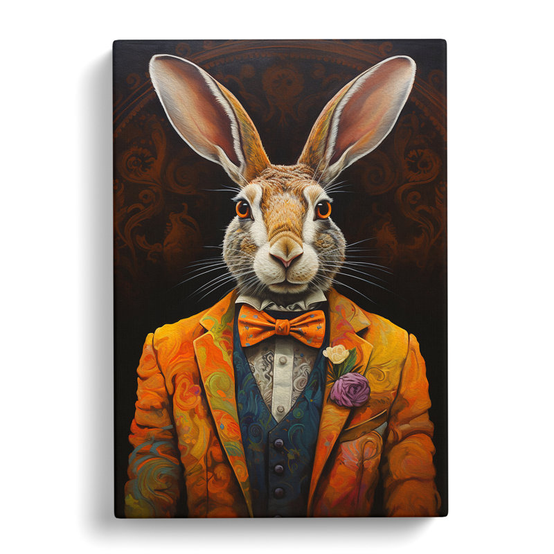 Hare Contemporary - Single Picture Frame Print, 76cm H x 50cm W x 3cm D