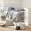 Ensemble de literie réversible Bayside, polyester microfibre brossé, style bord de mer pour la décoration intérieure
