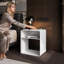 45cm W Metal Bedside Table-1736567109