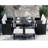 9 Pieces Rattan Garden Furniture Set with 1 Rattan Dining Table and 4 Rattan Chairs