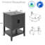 Ensemble de meuble-lavabo simple 24 po avec lavabo vasque, robinet et drain Sharee, assemblage requis-571206298