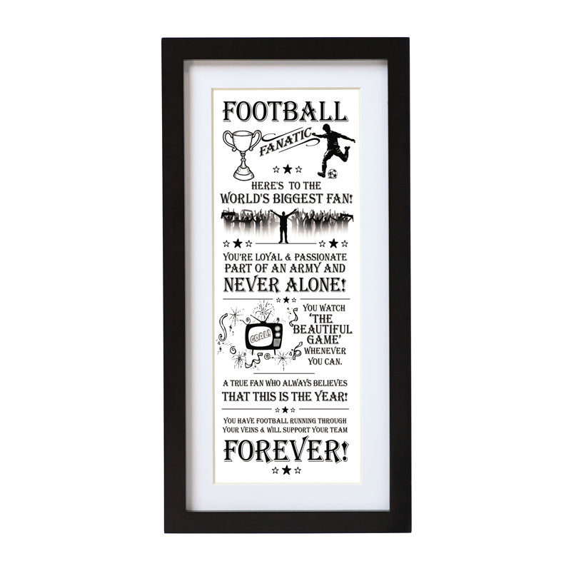 Football - Single Picture Frame Print
