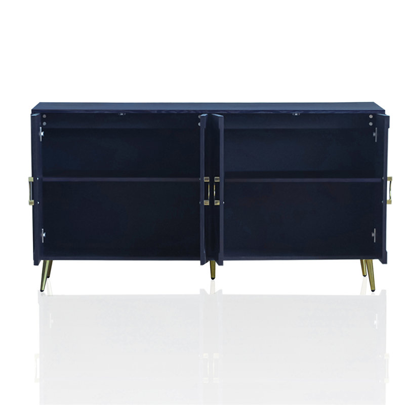 Armoire de rangement moderne à 4 portes en bois laqué Modern