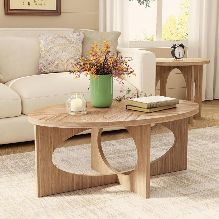 Lakshman Solid Wood Top 3 Piece Table Set