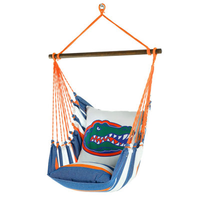 Florida Gators Albert Mascot Hammock Chair Swing in Orange and Blue
