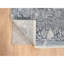 Tapis oriental gris en laine noué à la main 3 pi 10 po x 6 pi avec motif en laine pure Kashan cassé à la main 3 pi 10 po x 1 pi