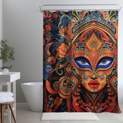 Cadarius – Polyester Shower Curtain, Dye Sublimation Print, 71" W × 74" L