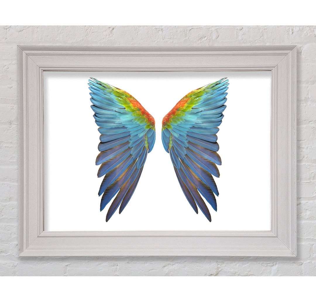 Papagei Vibrant Wings Gerahmter Druck