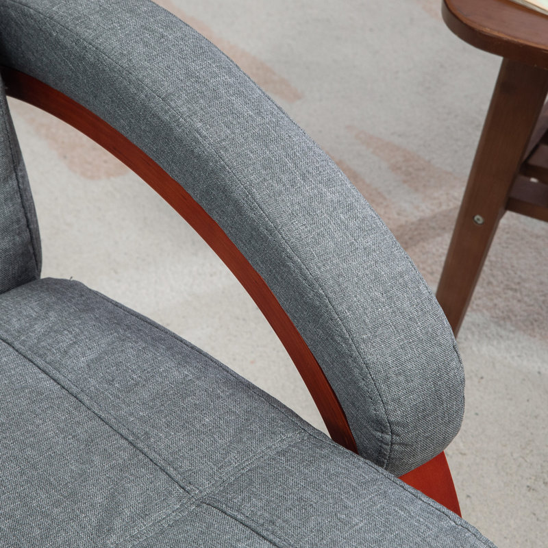 Plucinik Upholstered Recliner, Grey