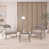 Coussin gris clair / structure grise