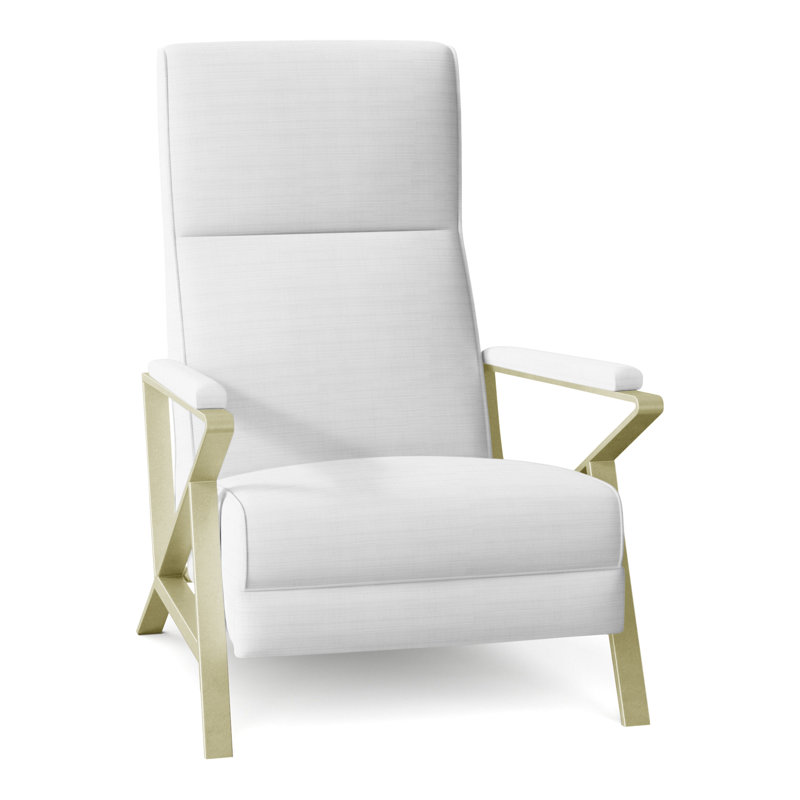 Infinity 28.25" Wide Manual Standard Recliner, Brushed Brass, Perigold Ishi Blanca