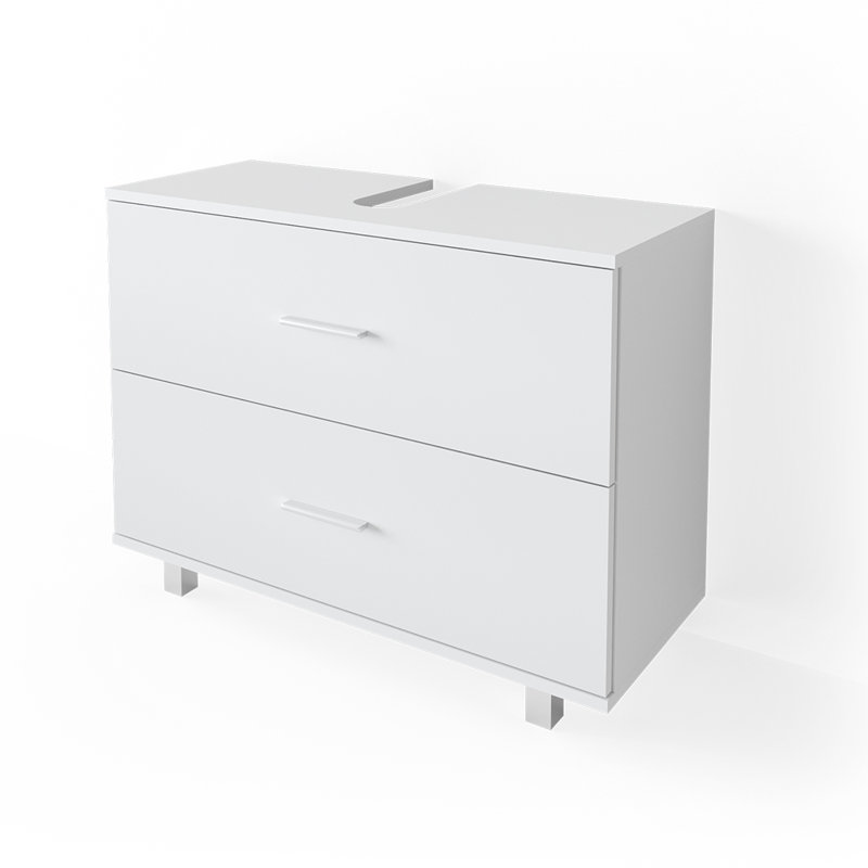 81Cm Free-Standing Single Bathroom Vanity Base Only, White