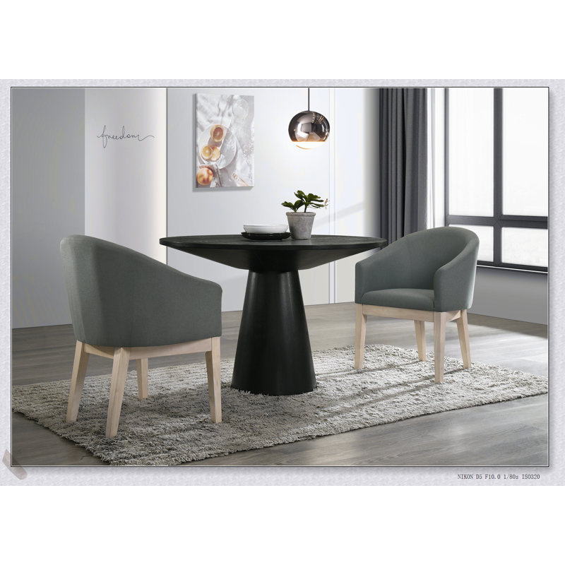 Ensemble de salle à manger 3 pièces Jasper Ebony Black