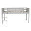 Lit mezzanine simple en bois gris. Fonction convertible. Cadre. Pas de sommier tapissier. Lit d'installation sans effort en gris. Et. Assemblage facile-1269317588-1269317587