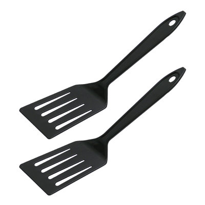 Nylon Turner/spatula Black Set Of 2