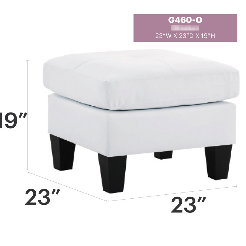 Pour les petits espaces, H 19 po x l 23 po x P 23 po, couleur blanche, siège confortable, prêt à l'emploi