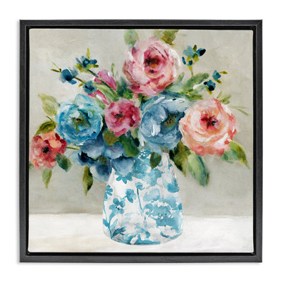 Blooming Chinoiserie Blossoms Floating Frame, design by Carol Robinson