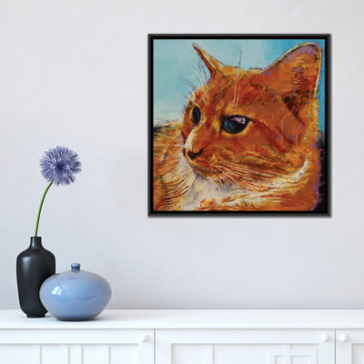 «Orange Tab», impression sur toile tendue