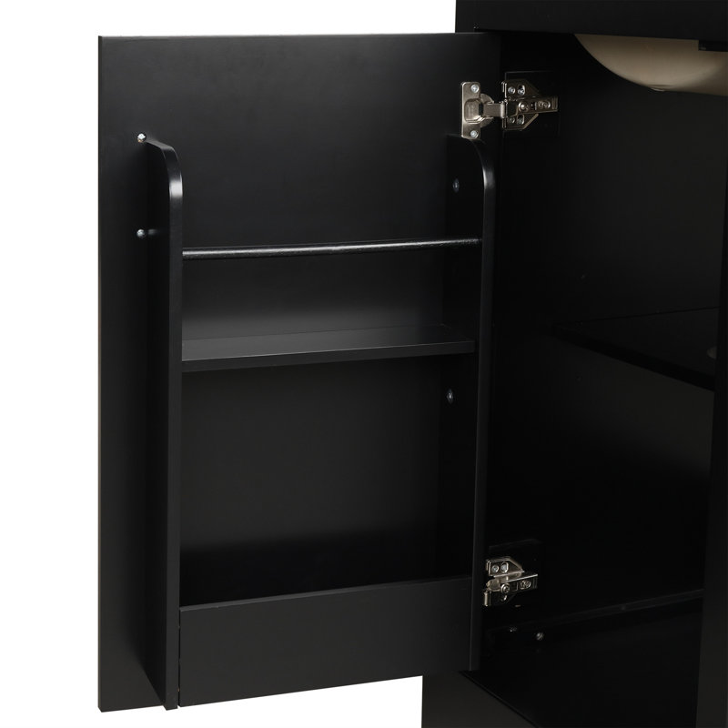 20" Bathroom Vanity with Sink, Black