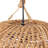 3 - Light 17.7" Dimmable Hand-Woven Drum Chandelier Natural Rattan Bohemian Pendant