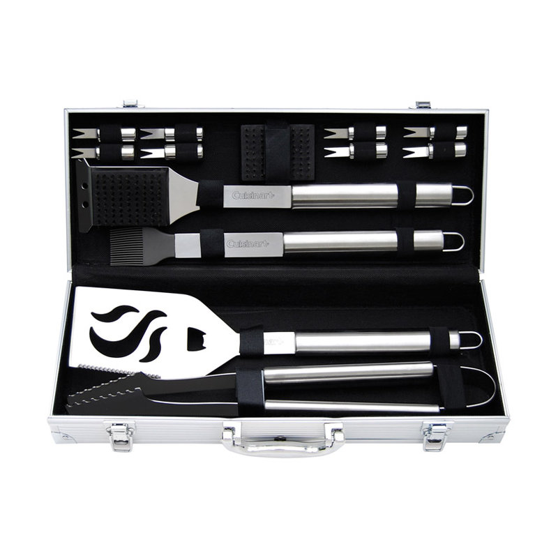 Cuisinart 14-Piece Deluxe Stainless Steel Grilling Set