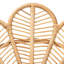 Chaise d'appoint moderne bohémienne avec structure en rotin naturel