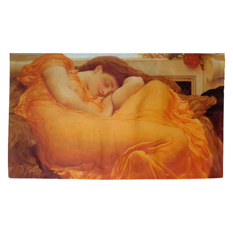 Tapis de la zone orange de juin flamme Magruder, Rectangle 2 pi 2 po x 3 pi 4 po