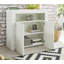 Tereza White Gloss Sideboard Cabinet, 2 Door Buffet with Lights, Adjustable Shelf, Glossy Doors-899721501