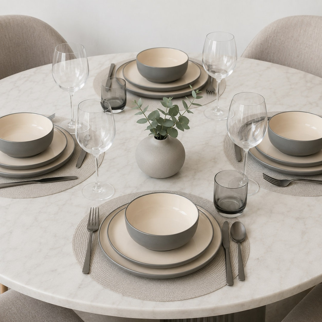 Stoneware Dinnerware - Service for 4