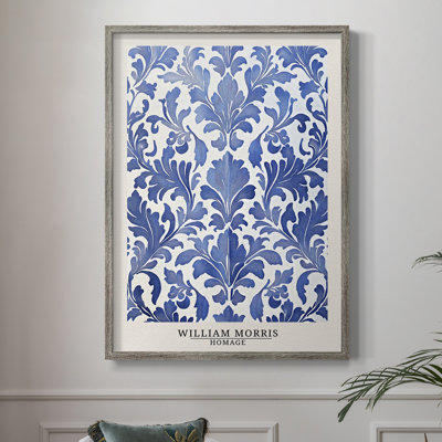 WM MORRIS Series DLIV Framed Print - Solid Wood