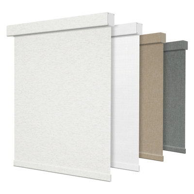 Store à enroulement occultant sans cordon pour fenêtres, stores à enroulement à ressort à ressort, beige, l 27 po x H 72 po