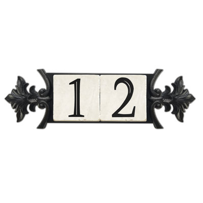 Plaque d'adresse murale 1 ligne Victoria