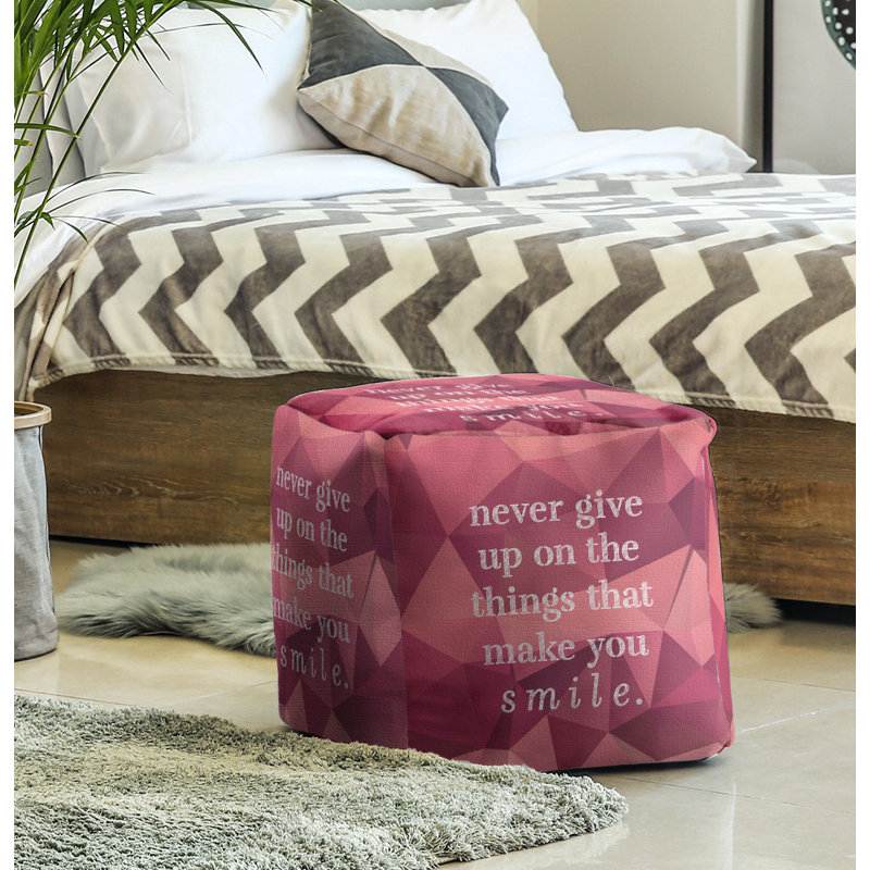 Repose-pieds cube, Tourmaline rose