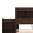 Full Size Storage Platform Bed With Pull Out Shelves, Twin Size Trundle And 2 Drawers