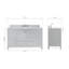 Ensemble de meuble-lavabo simple 61 po Flynt-64627267