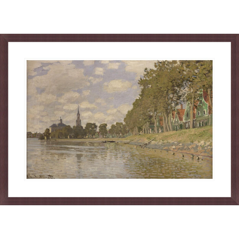 «Zaandam (Holland)» par Claude Monet, impression giclée encadrée, H 21,17 po x l 29,5 po